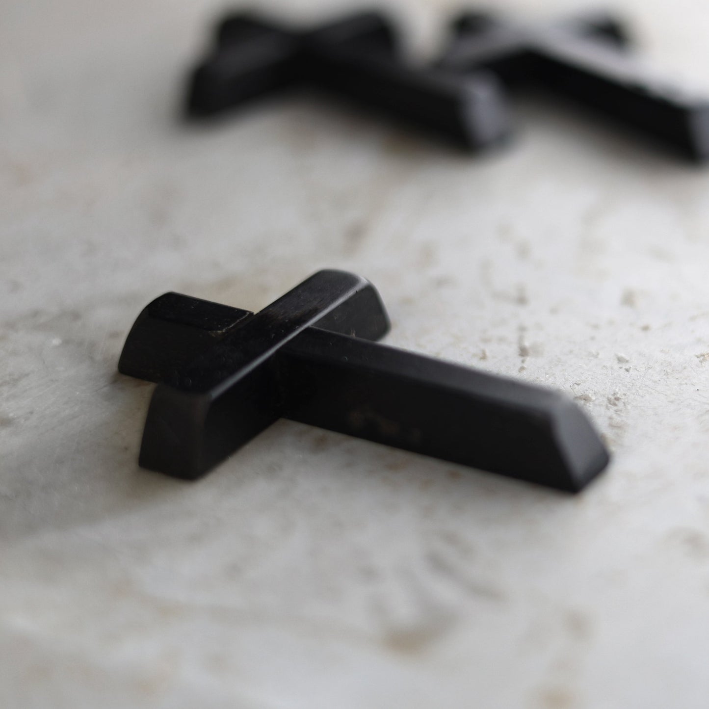Ebony Piano Key Crosses