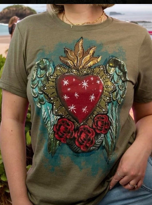 Heart and Roses Tee