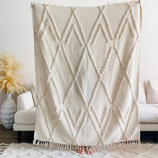 Maya Handmade Bohemian Style Throw Blanket