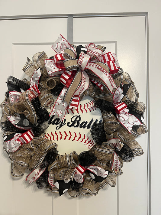 Play Ball Wreath