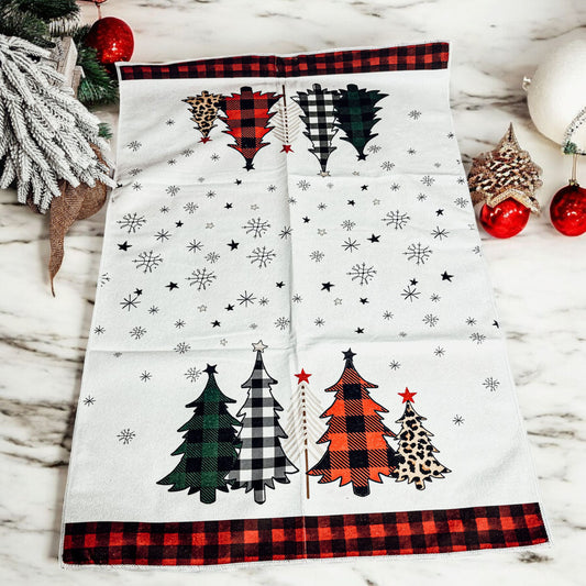 Christmas Cozy Scene Single Sided Dish Towels
