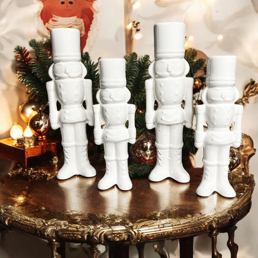 Porcelain Nutcracker Set White