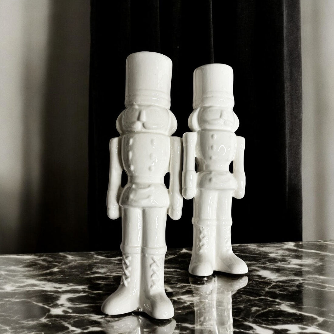 Porcelain Nutcracker Set White