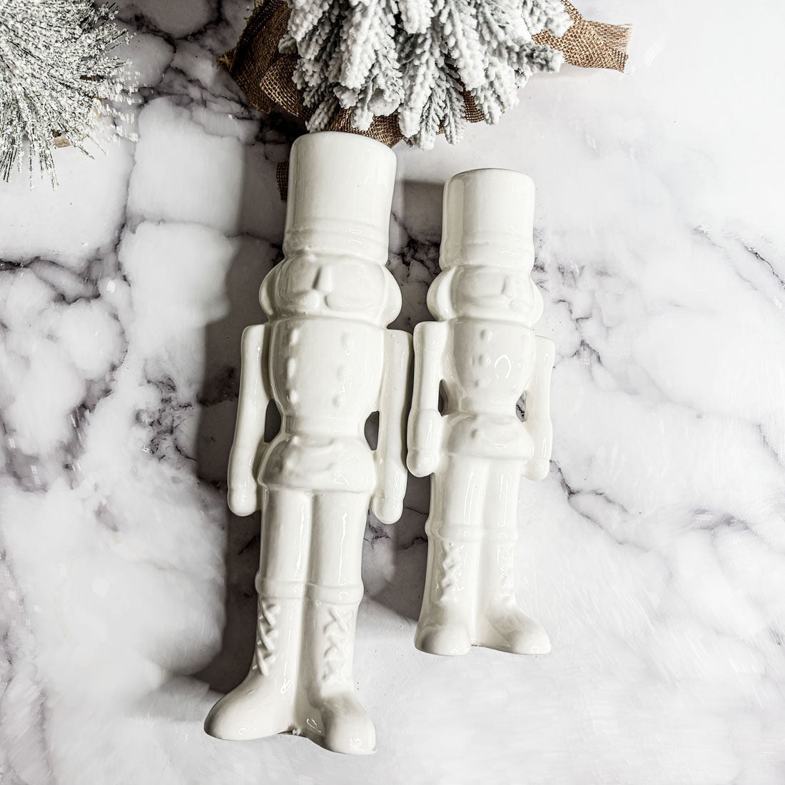 Porcelain Nutcracker Set White