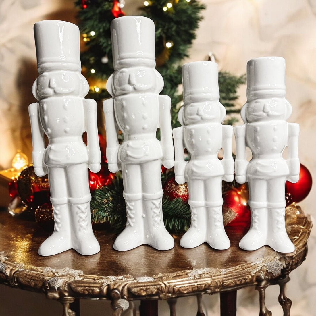 Porcelain Nutcracker Set White