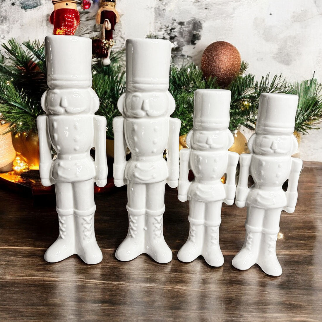 Porcelain Nutcracker Set White