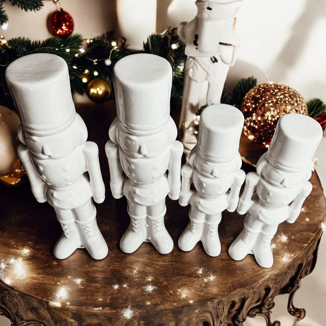 Porcelain Nutcracker Set White