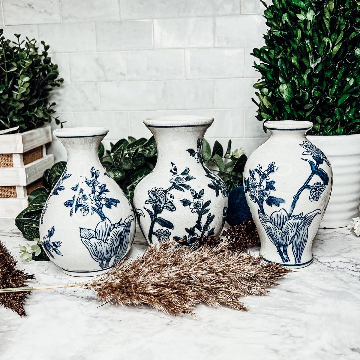 Chinoiserie Mediterranean Canton Vases