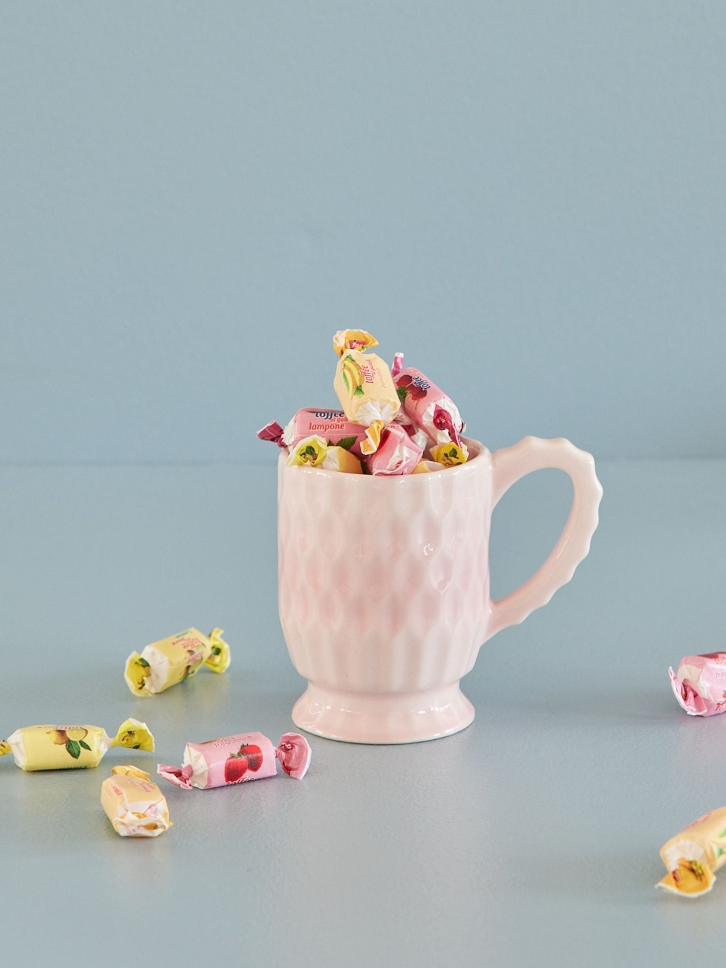 Ceramic Mug - Pink. Set of 6 mugs