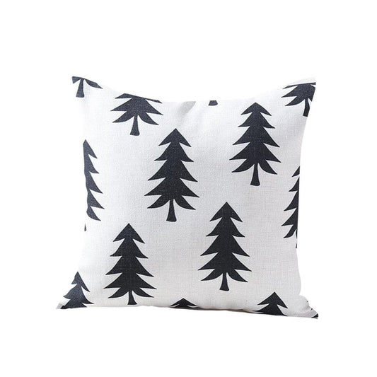 Black & White Christmas Tree Pillow Covers