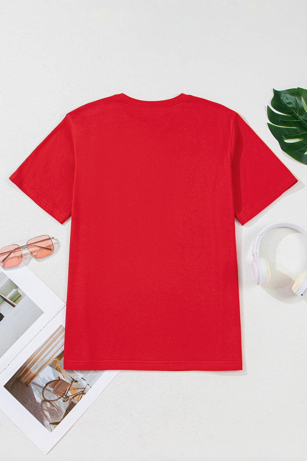Tomato Red COWBOY Vintage Graphic Loose Fit Tee