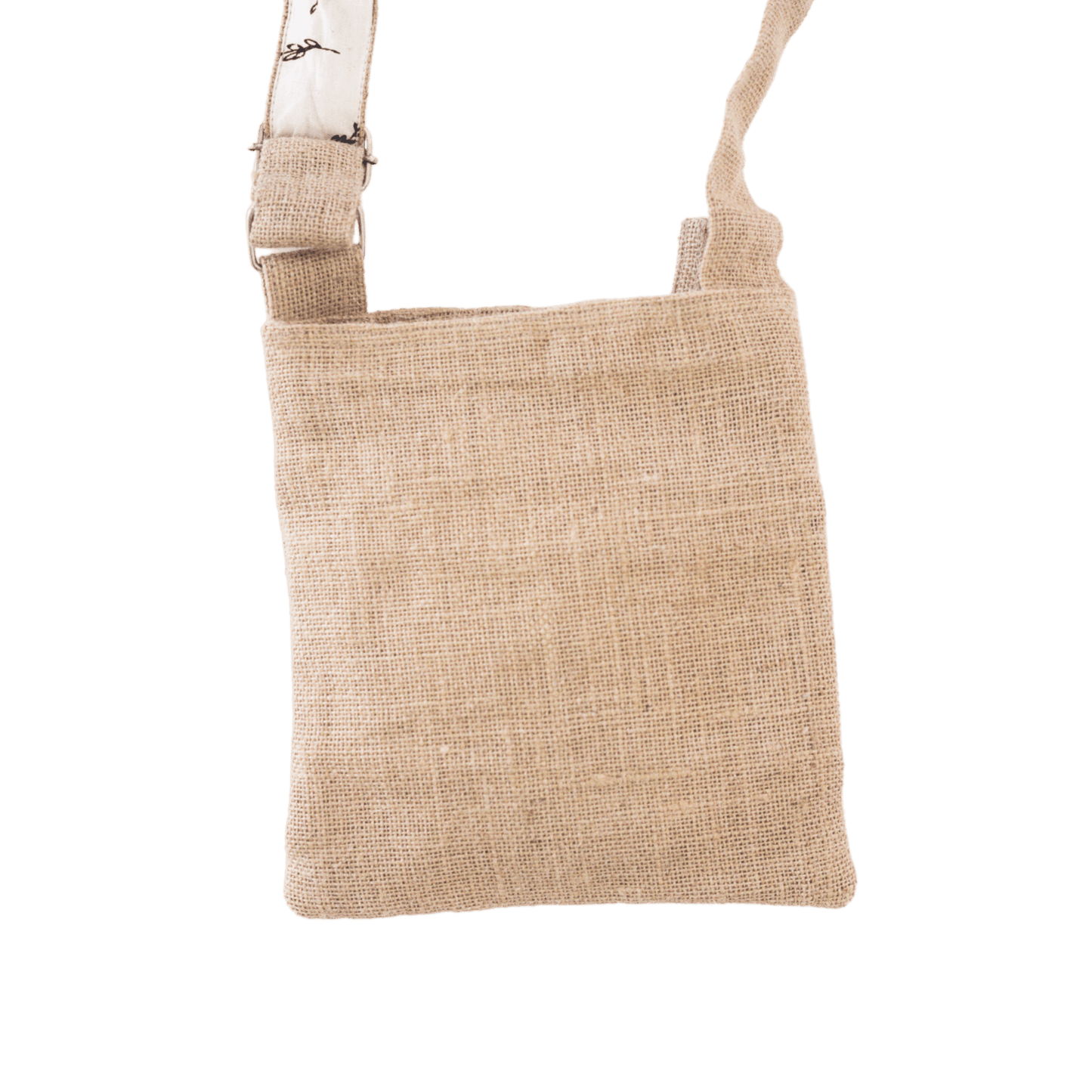 Everyday Purse -  Recycled Burlap Jute Natural Color No Design Cotton Lined Tote