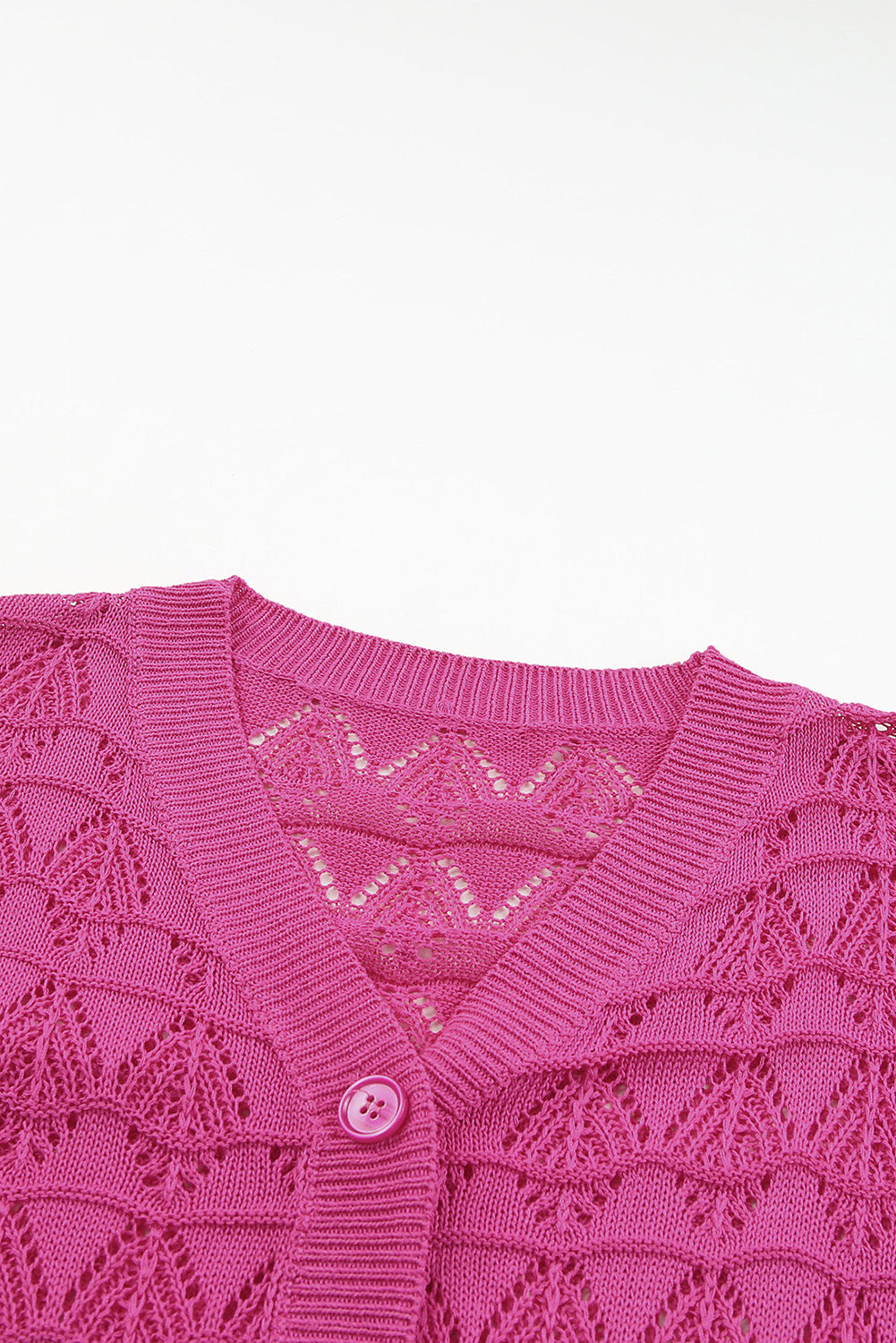 Lightweight Buttoned Front Crochet Cardigan (4 colors)