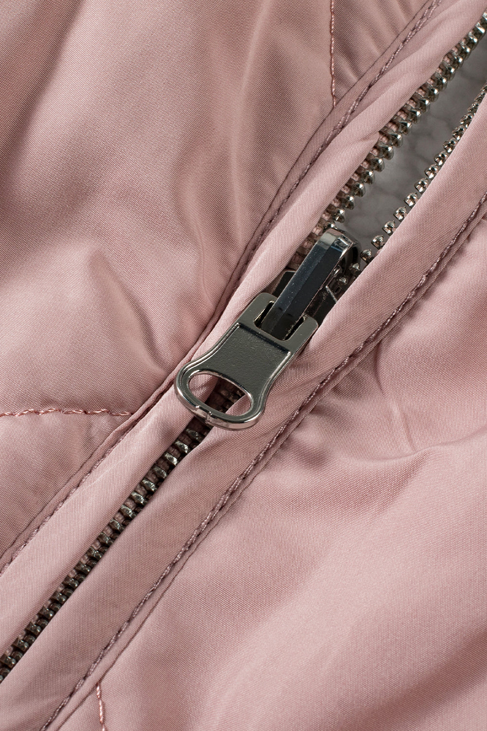 Zip Up Fleece Lined Quilted Vest