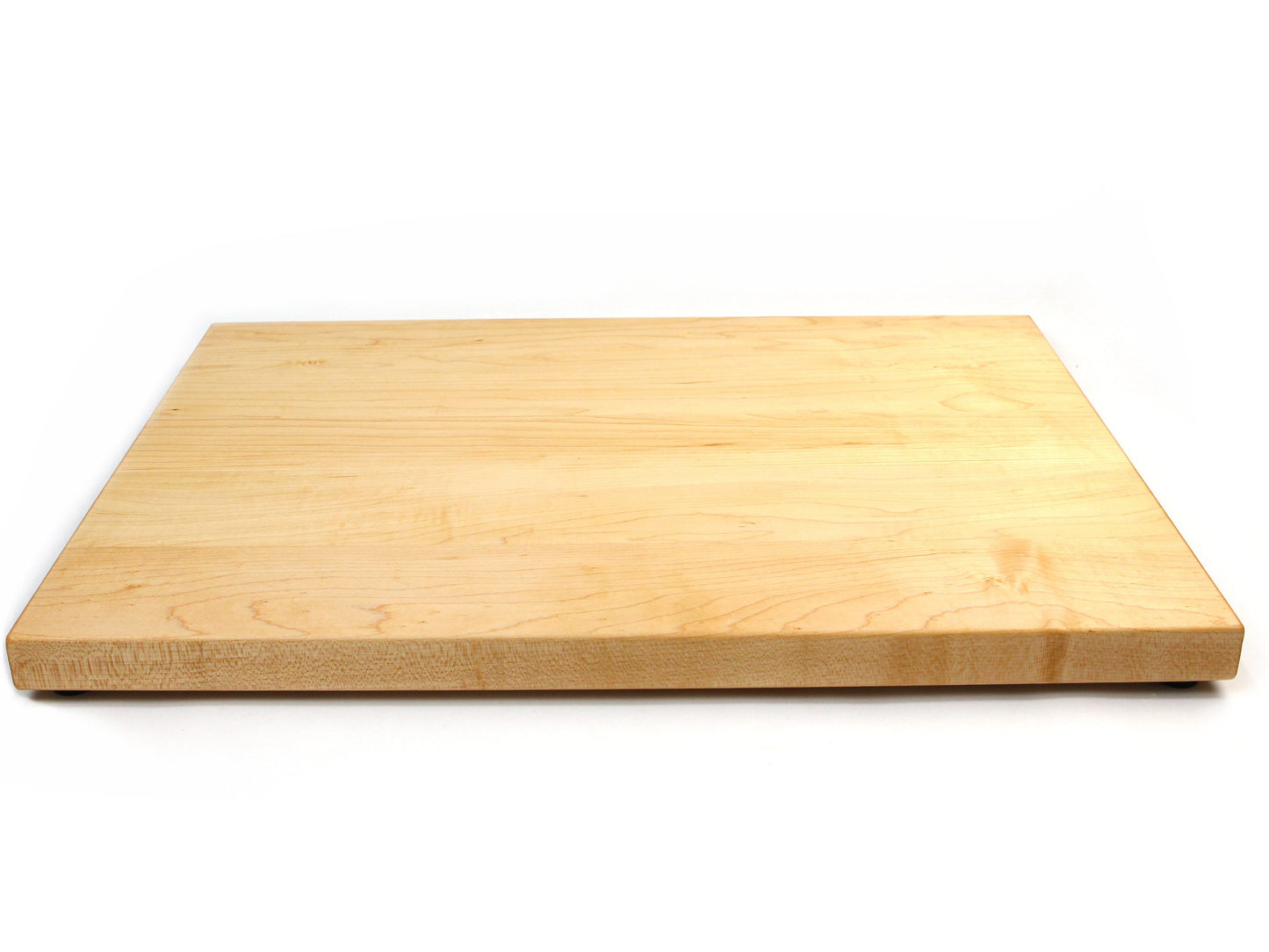 1.25” Thick Extra Large Butcher Block Cutting Board With Rubber Feet, American Made Maple Hardwood