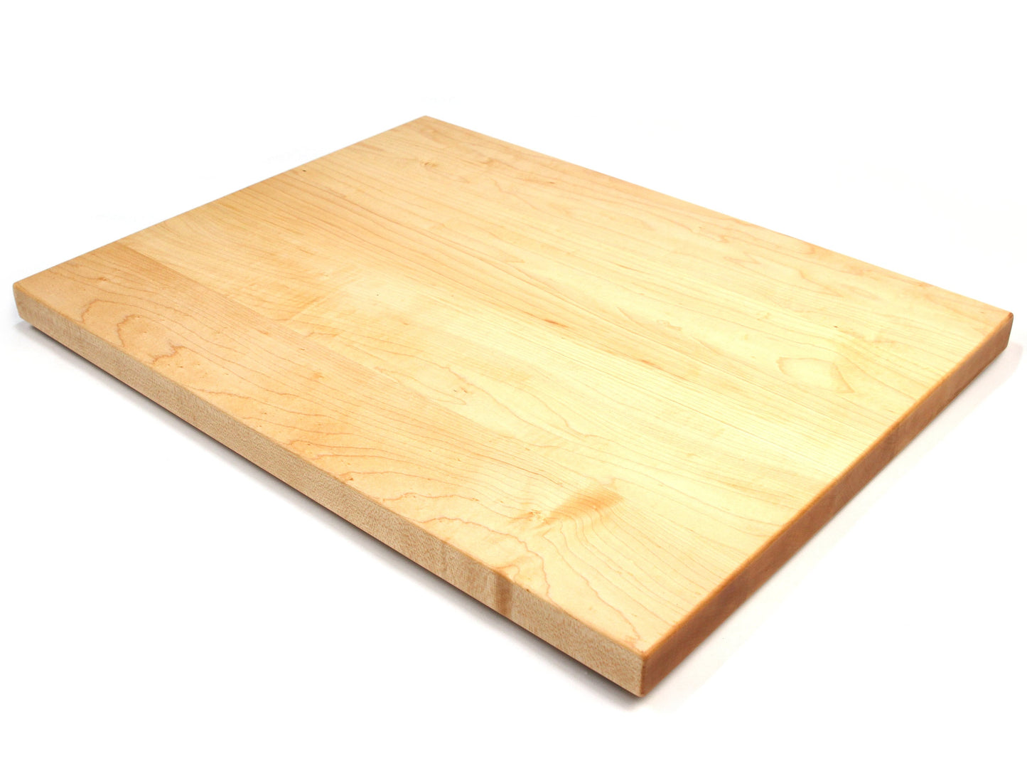 1.25” Thick Extra Large Butcher Block Cutting Board With Rubber Feet, American Made Maple Hardwood