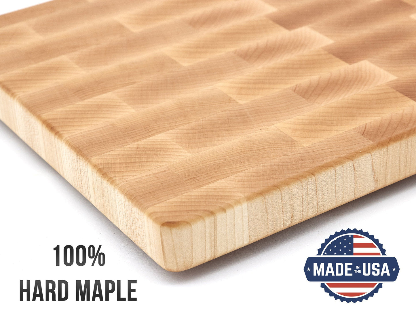Extra Large End Grain Walnut Cutting Board, Butcher Block with Rubber Feet, USA Made