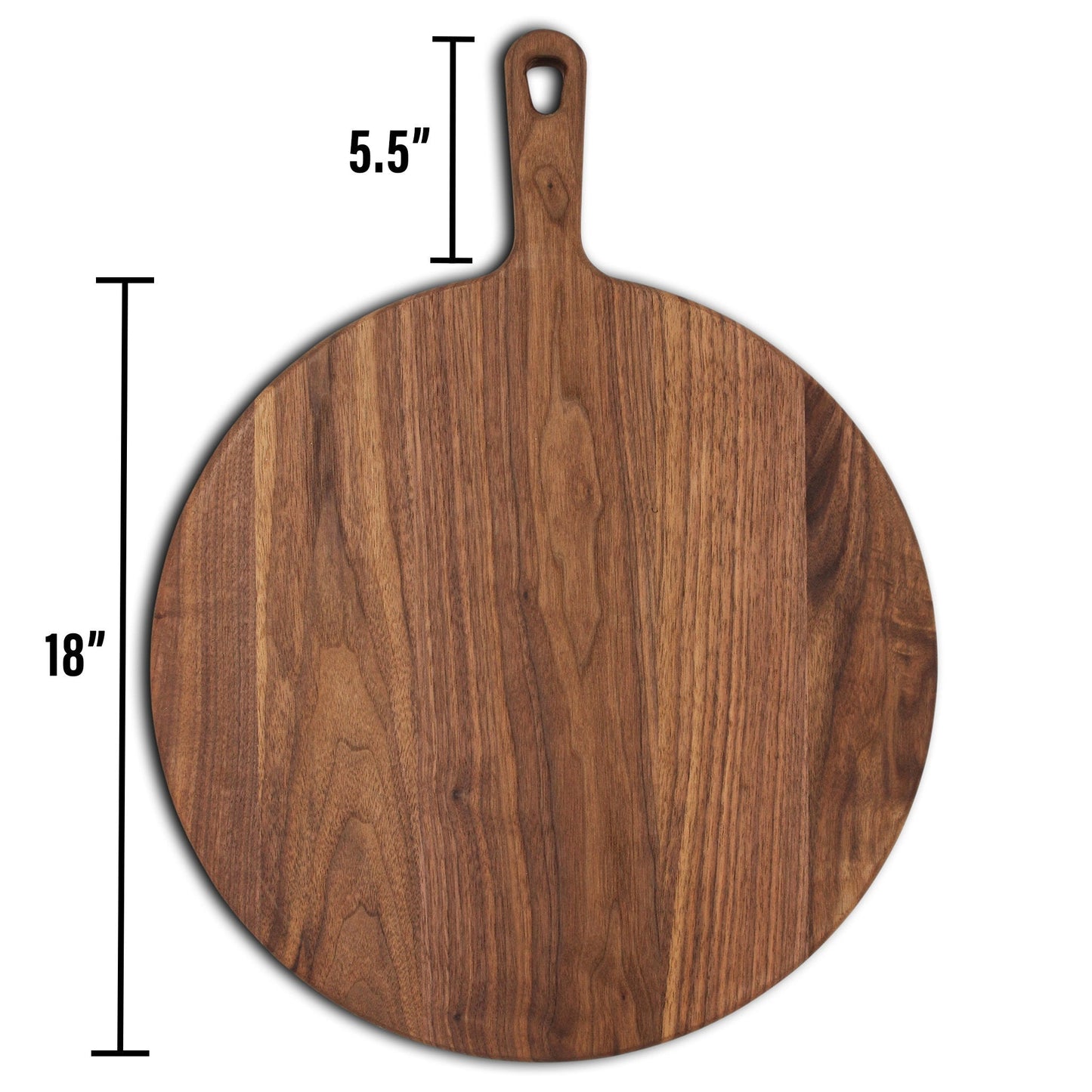 Walnut Paddle Cutting Board With Handle, Charcuterie Board With Handle Handmade in USA