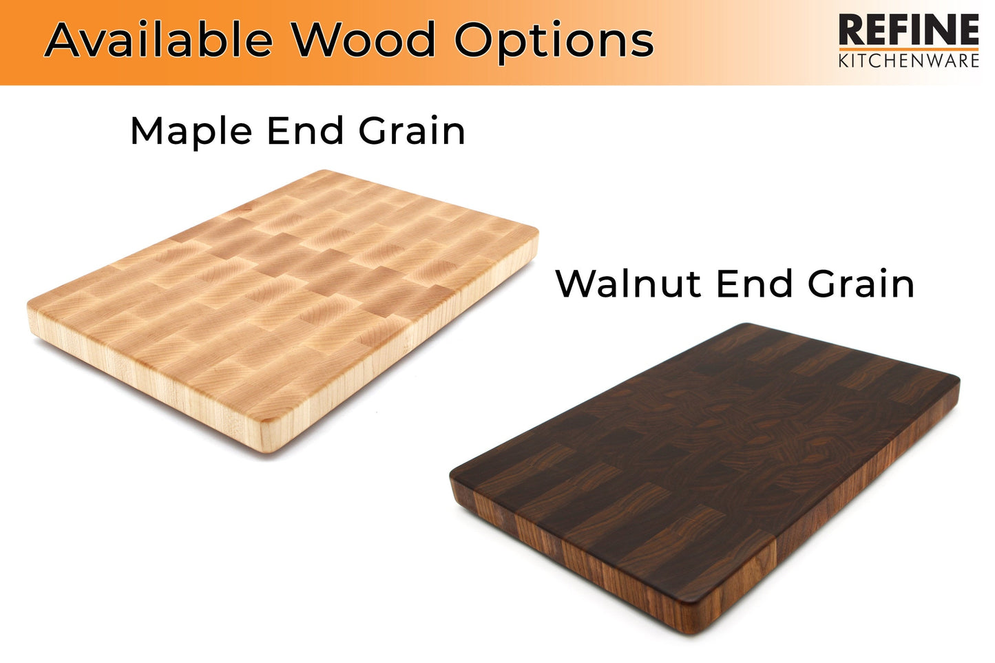Extra Large End Grain Walnut Cutting Board, Butcher Block with Rubber Feet, USA Made