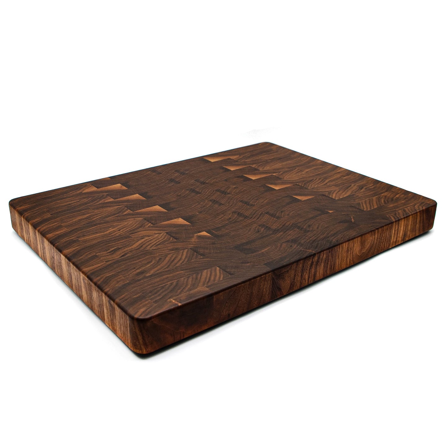 Extra Large End Grain Walnut Cutting Board, Butcher Block with Rubber Feet, USA Made