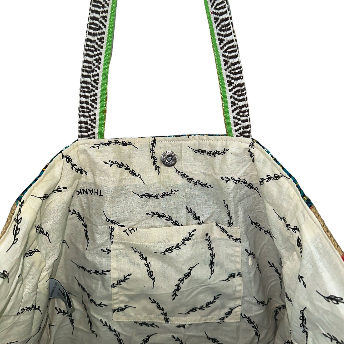 Recycled Jute Burlap Large Travel Tote