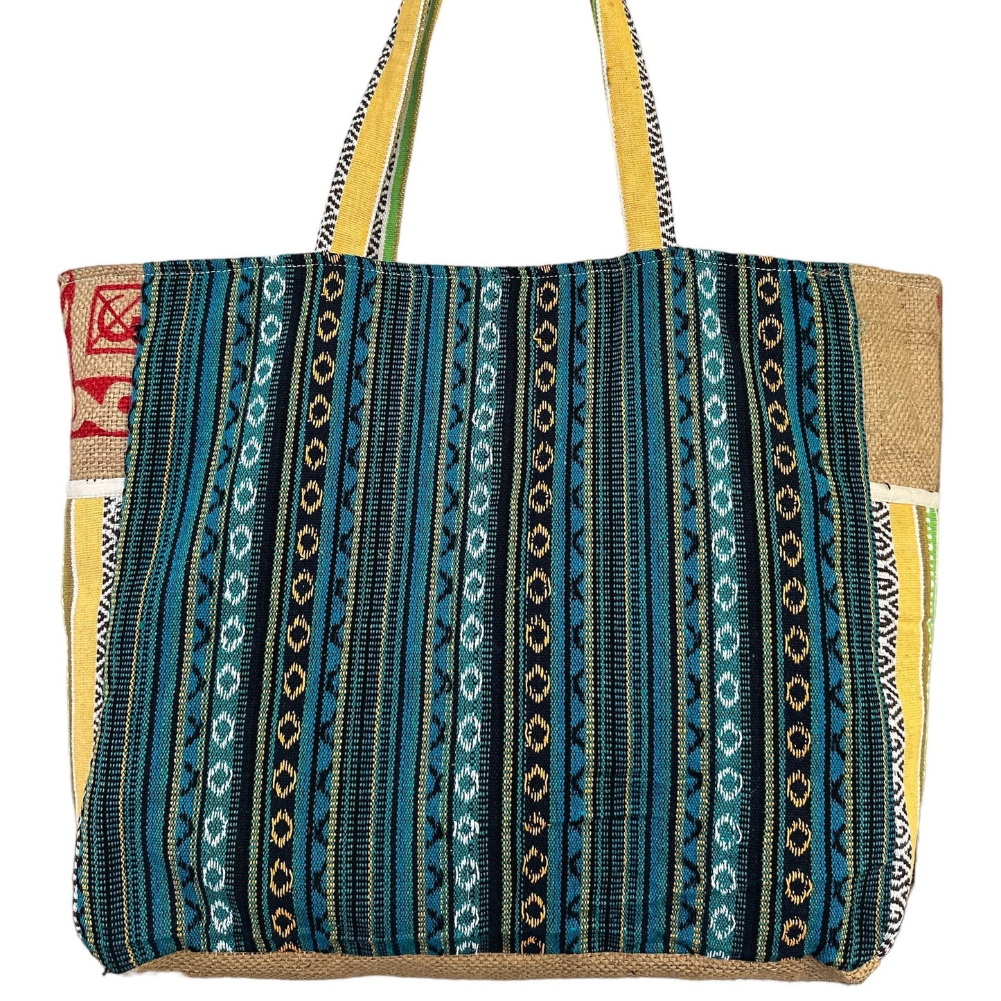 Recycled Jute Burlap Large Travel Tote